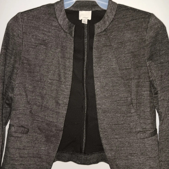 Halogen women's open blazer size XS gray long sleeve office carrier preppy - Picture 2 of 6
